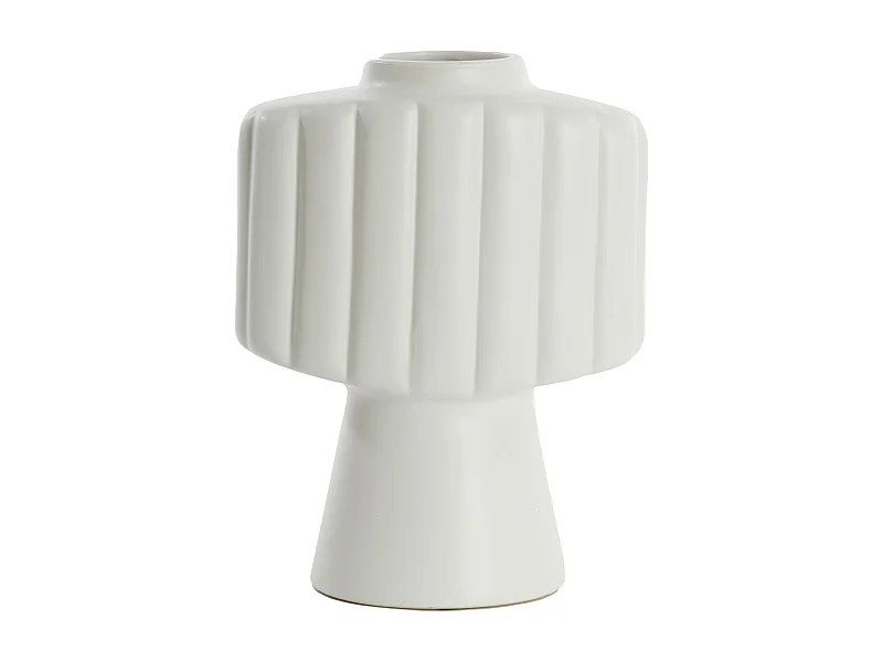 Vase GANDARA - 29,5x18x38,5cm - Blanc