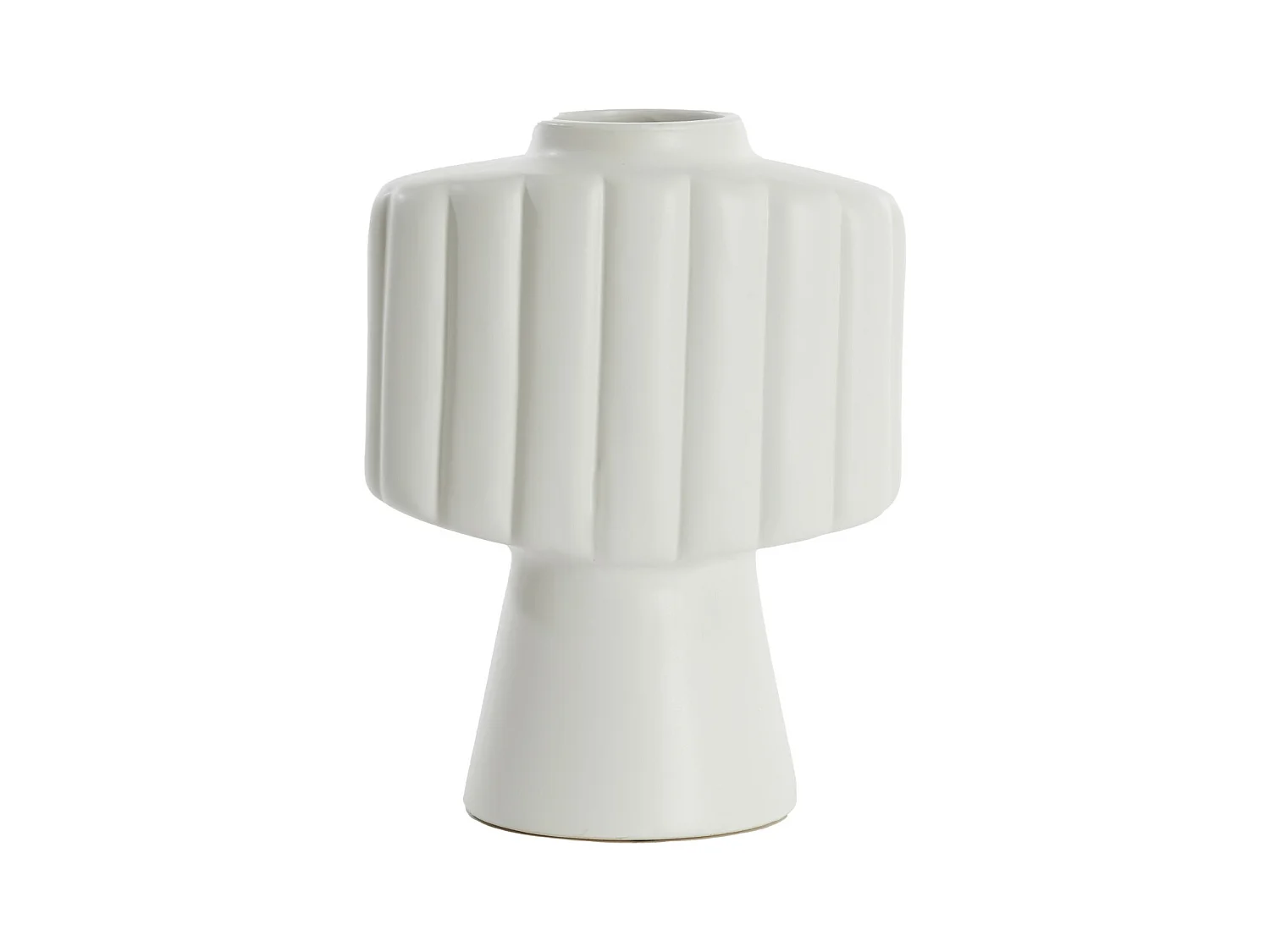 Vase GANDARA - 29,5x18x38,5cm - Blanc