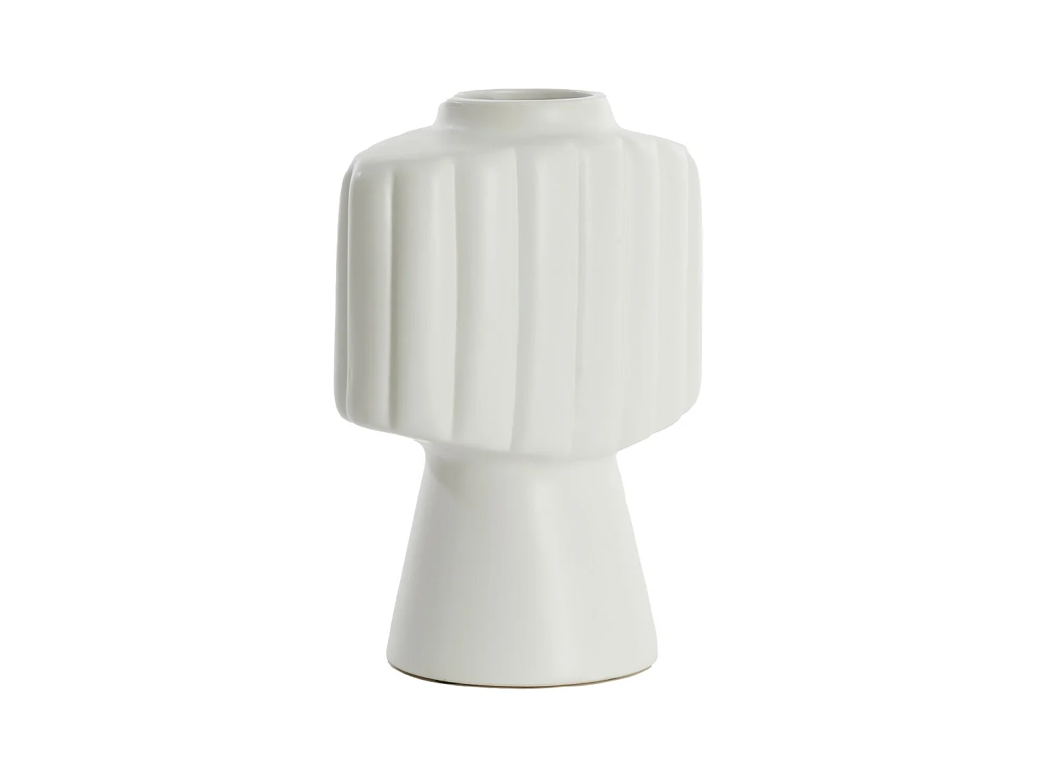 Vase GANDARA - 29,5x18x38,5cm - Blanc
