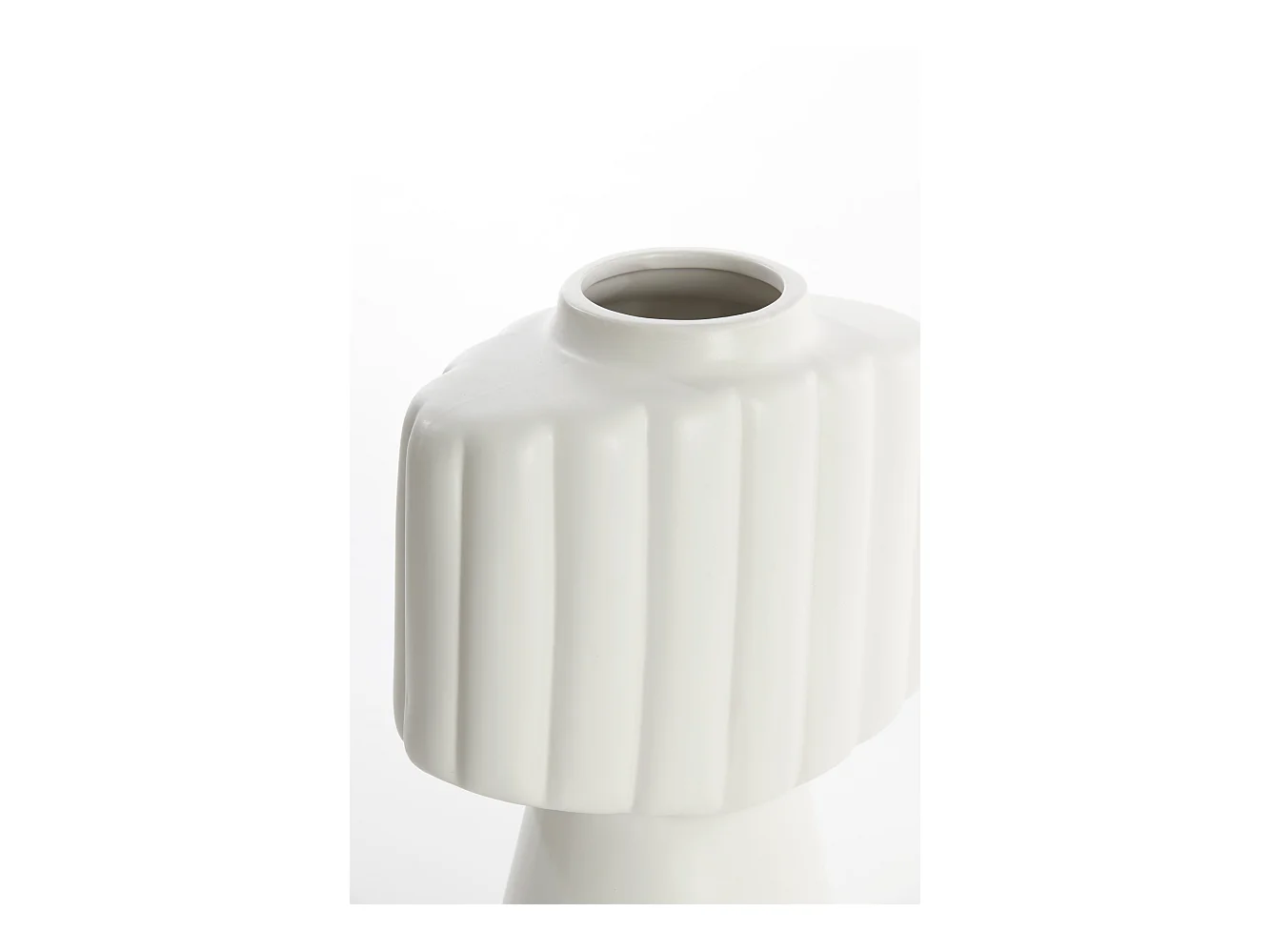 Vase GANDARA - 29,5x18x38,5cm - Weiß