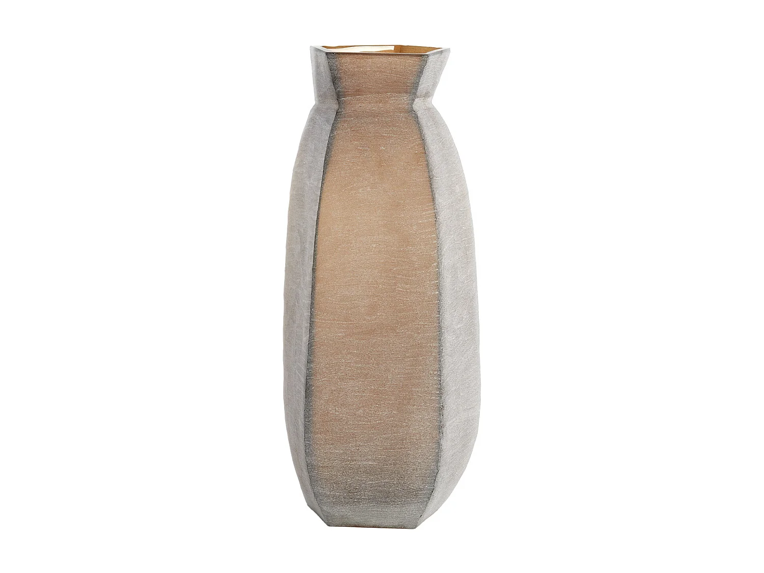 Vase VELIKO - 24,5x22,5x50,5cm - Braun