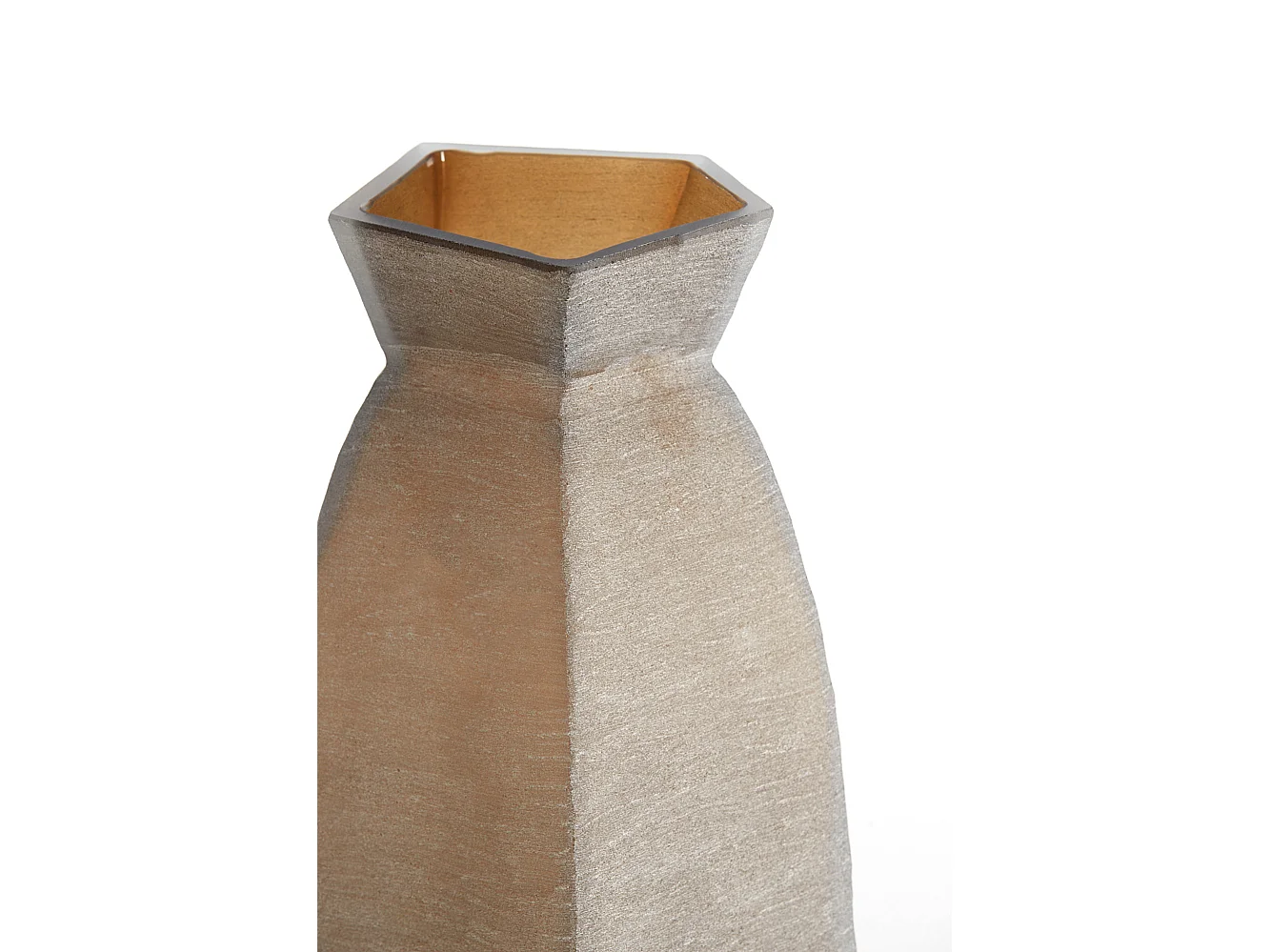 Vase VELIKO - 24,5x22,5x50,5cm - Braun