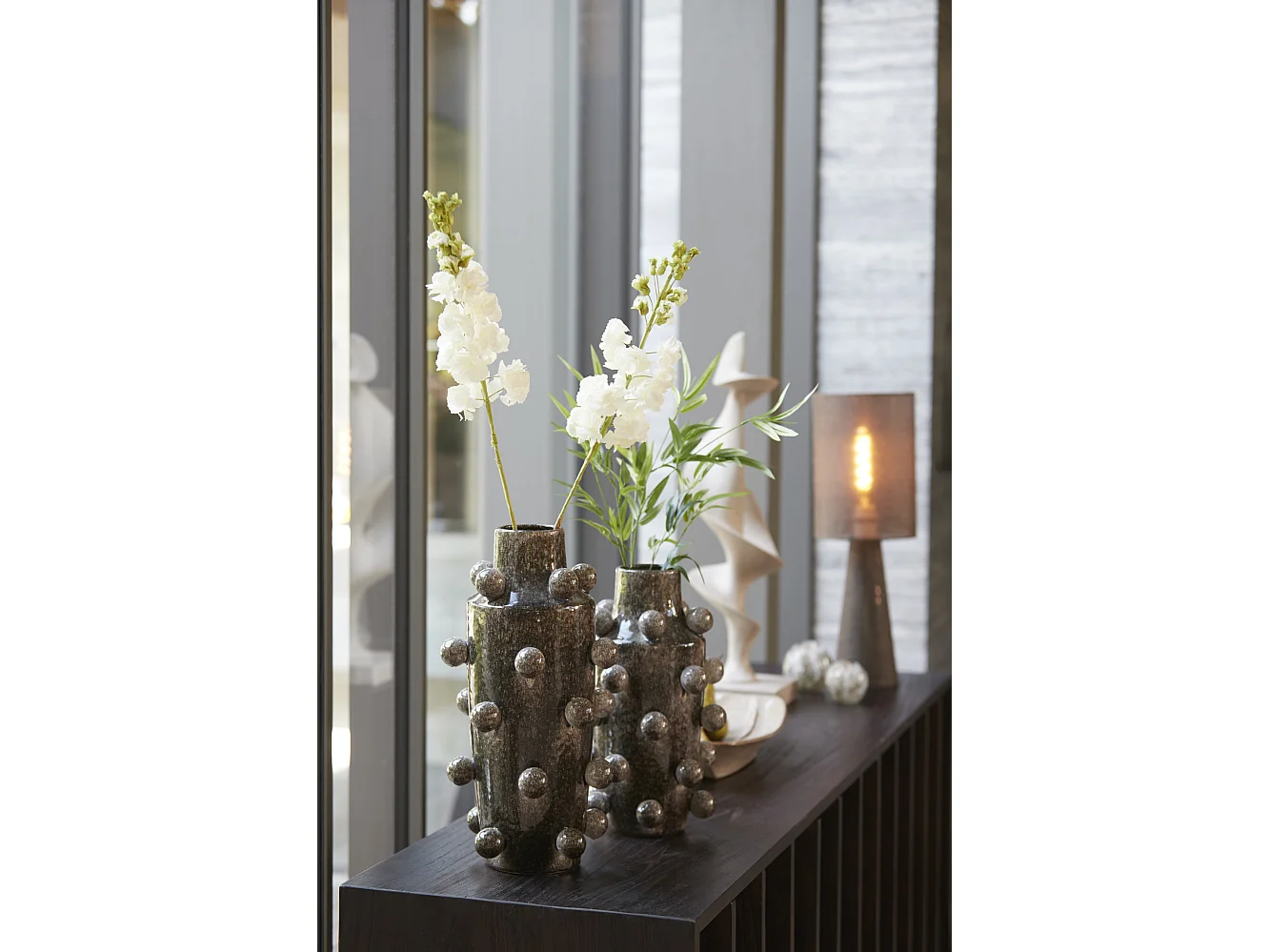 Vase MOLLY - Ø23x43cm - Marron