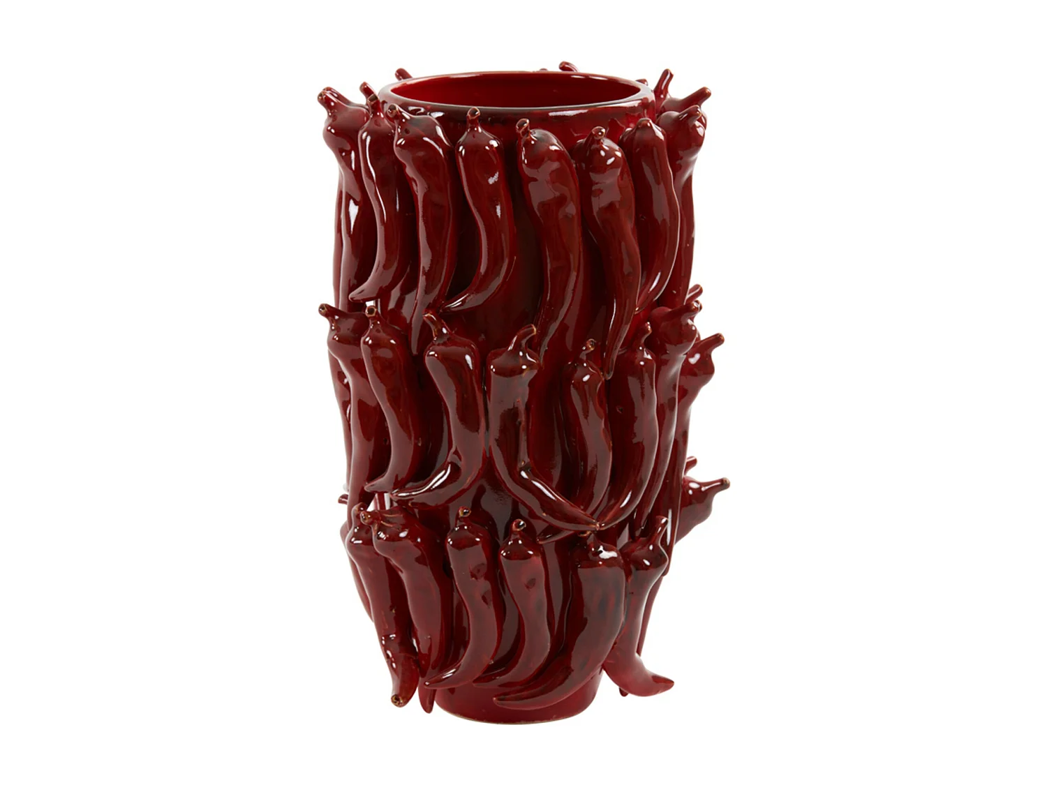 Vase PEPPER - 26,5x25x39cm - Rouge