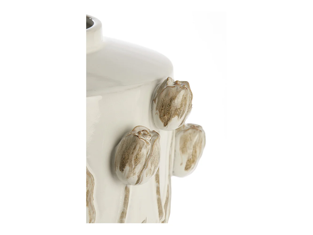 Vase JUANA - Ø38x45cm - Blanc