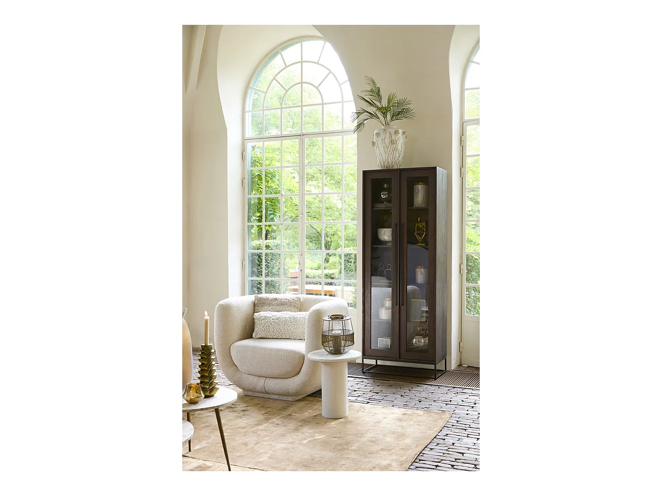 Vase JUANA - Ø38x45cm - Blanc