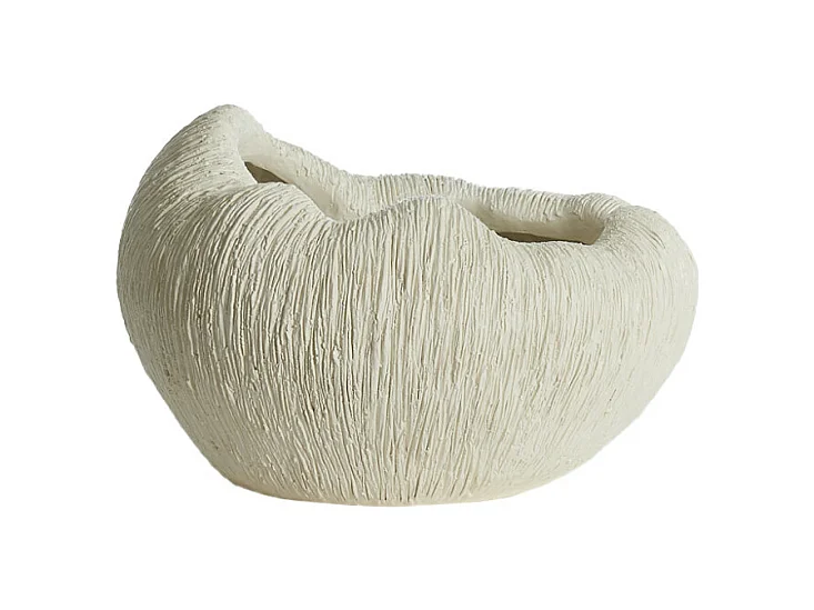 Vase DENISA - 34x28x21cm - Blanc