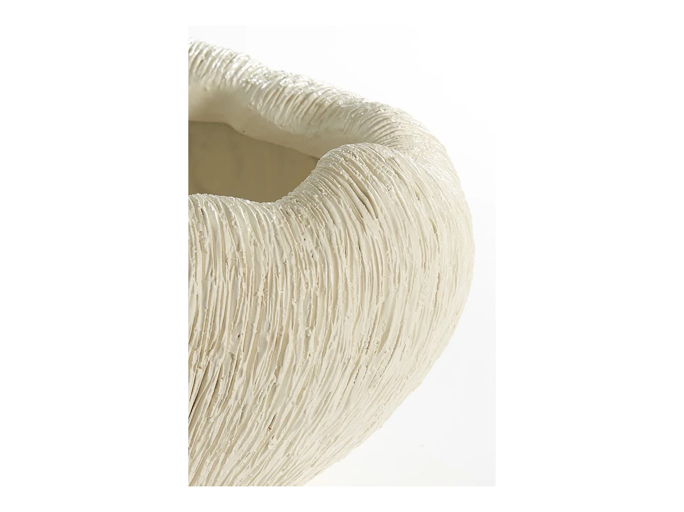 Vase DENISA - 34x28x21cm - Blanc