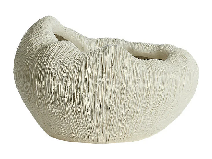 Vase DENISA - 34x28x21cm - Weiß