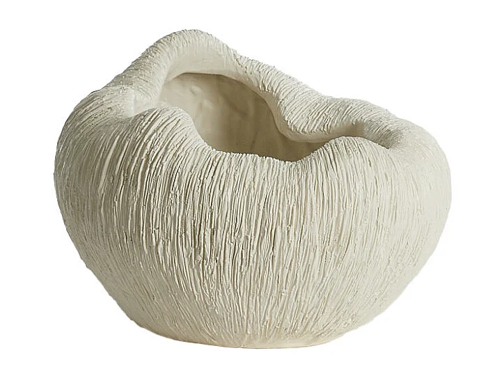Vase DENISA - 34x28x21cm - Weiß
