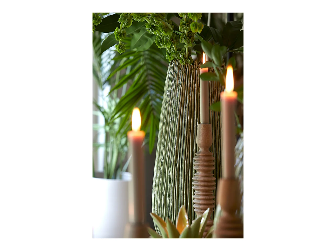 Vase KOPRA - Ø24,5x52cm - Vert