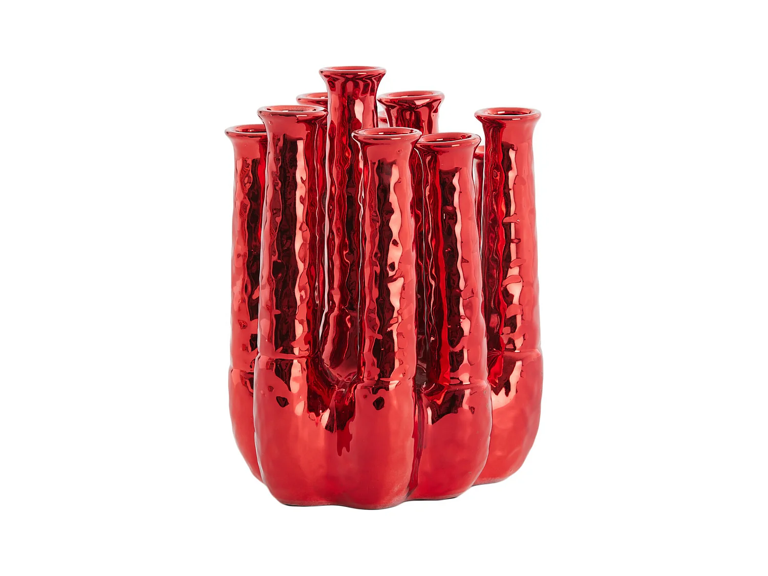 Vase LEANJA - 25x17x30cm - Rouge