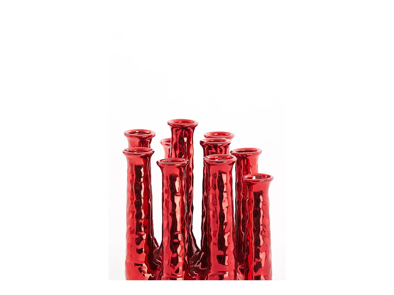 Vase LEANJA - 25x17x30cm - Rouge