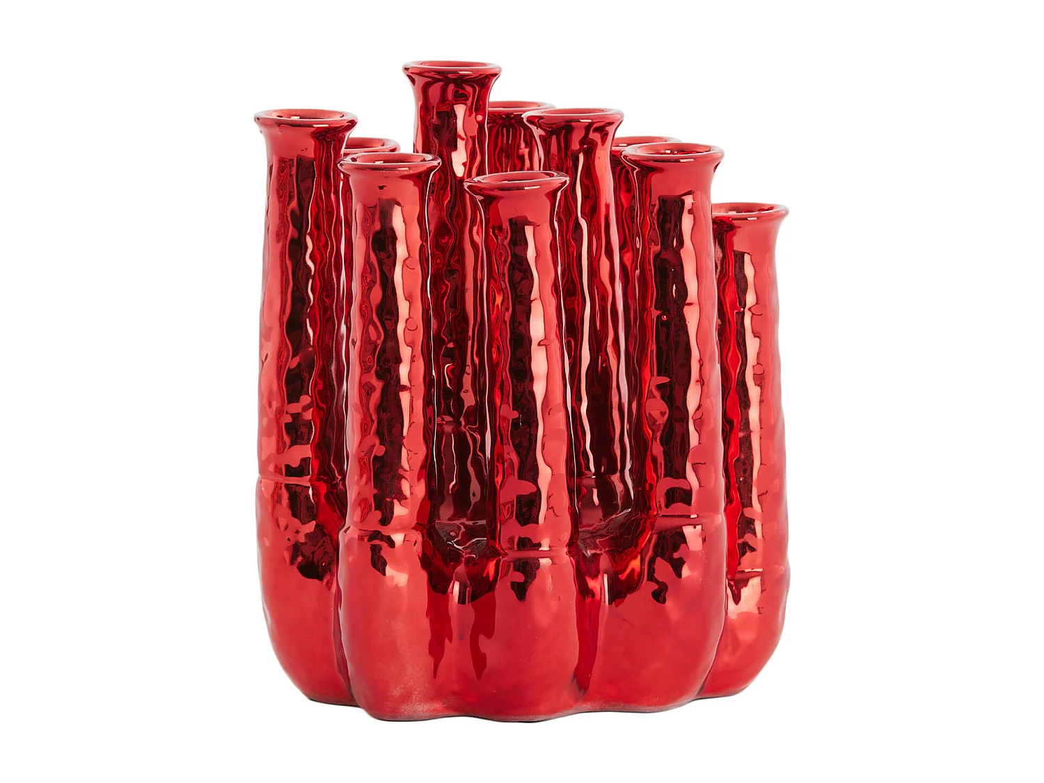 Vase LEANJA - 25x17x30cm - Rouge