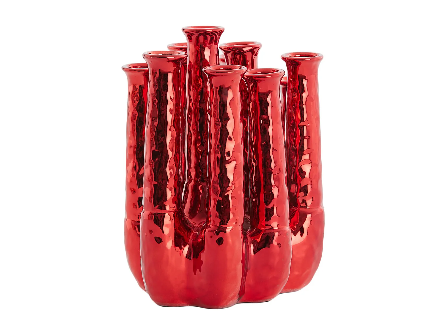 Vase LEANJA - 25x17x30cm - Rouge