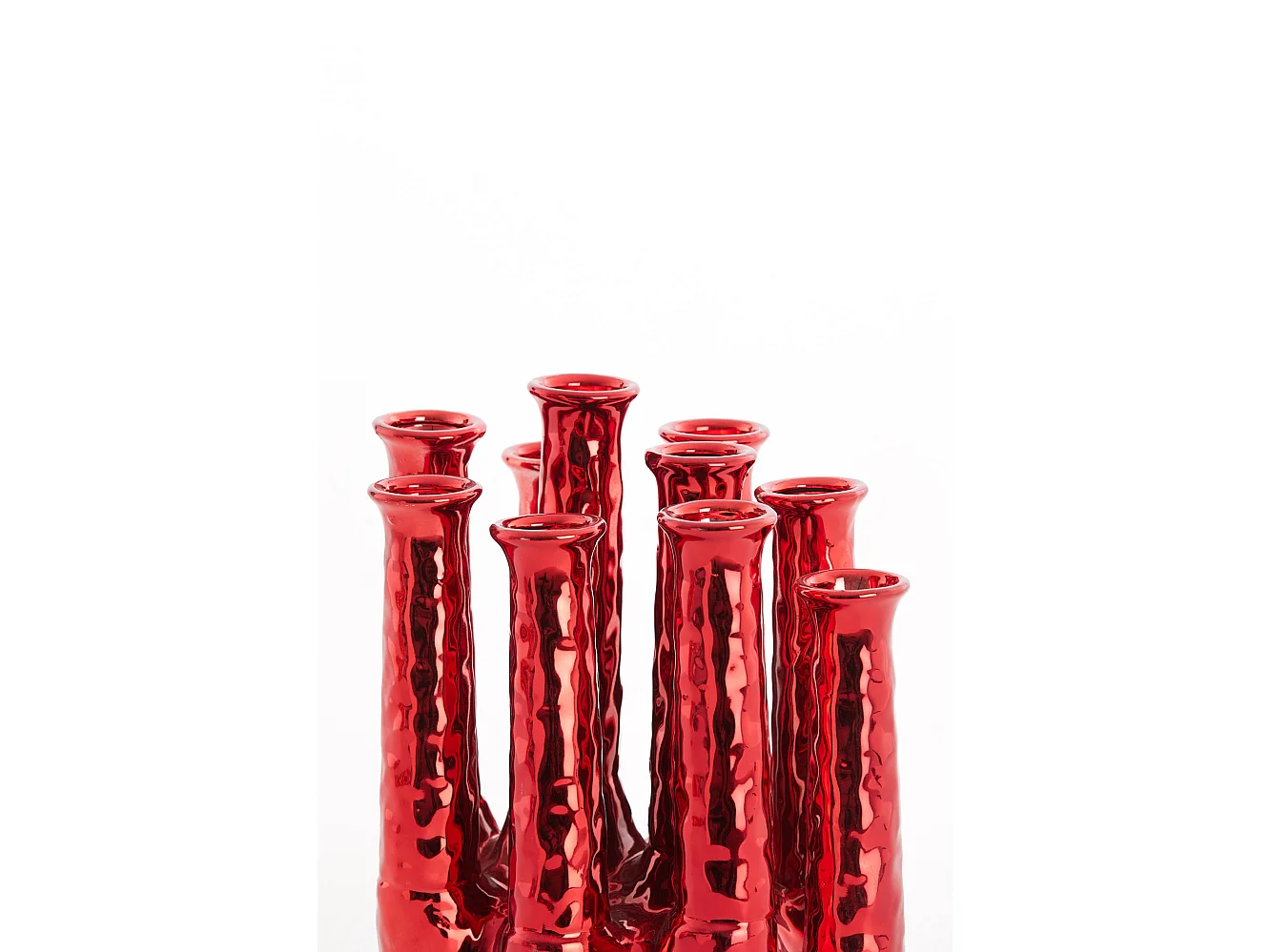 Vase LEANJA - 25x17x30cm - Rouge