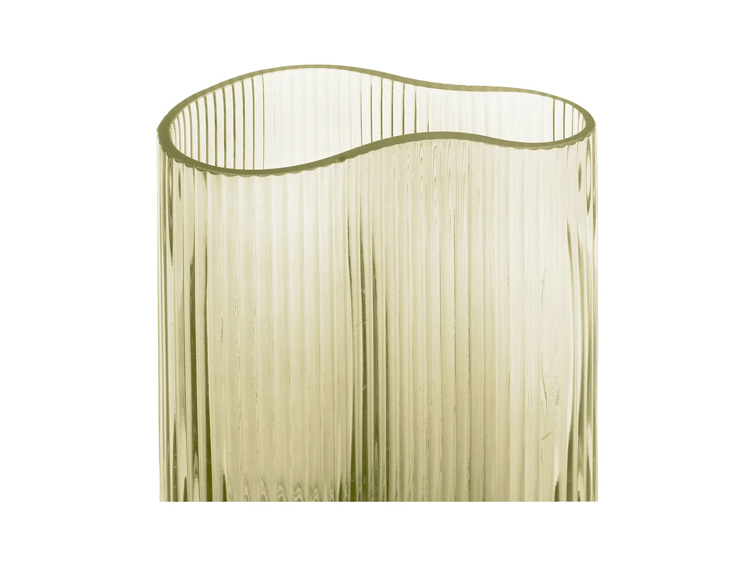 Vase Allure Wave Groß - Moosgrün