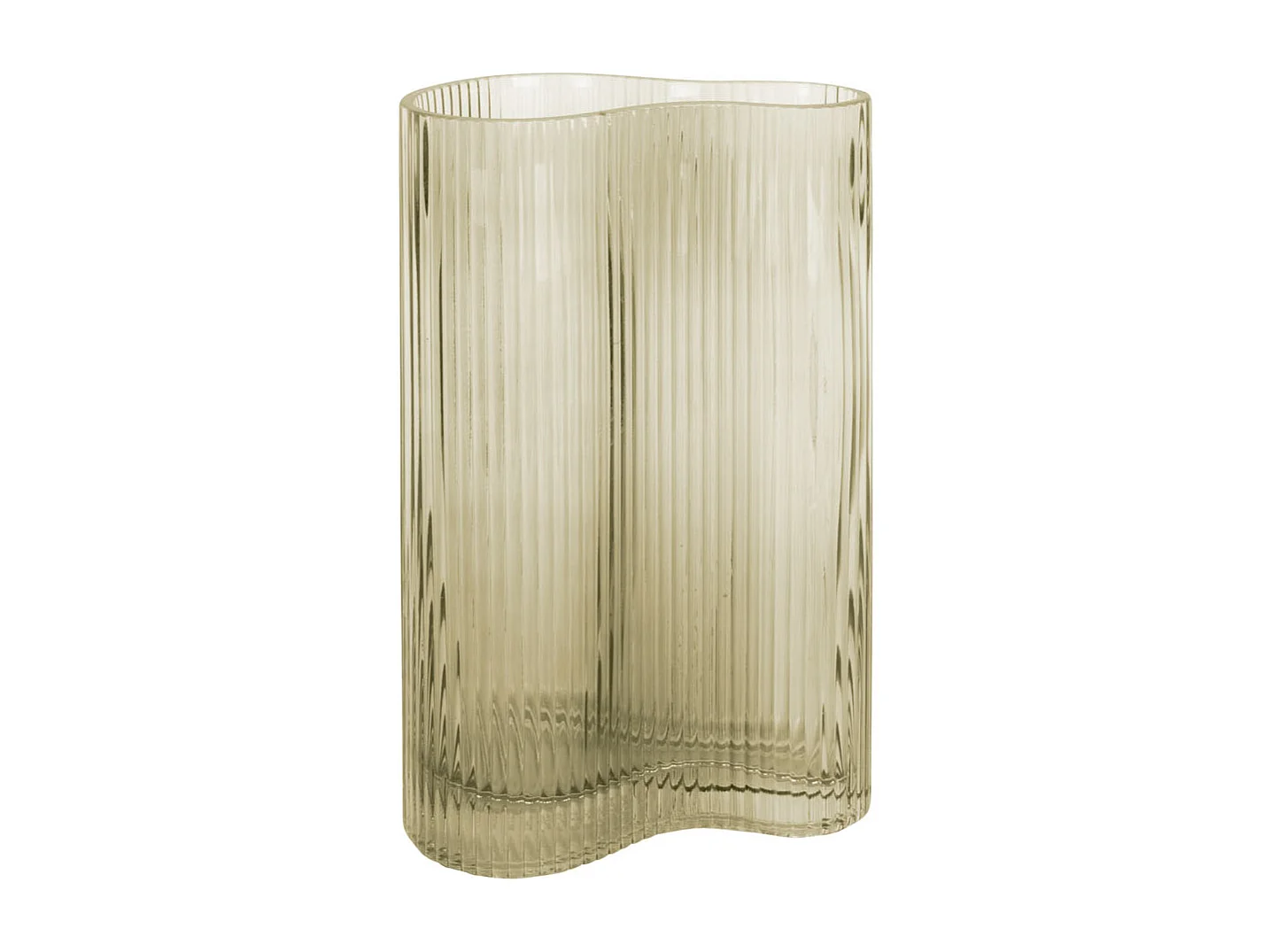 Vase Allure Wave Large - Vert mousse