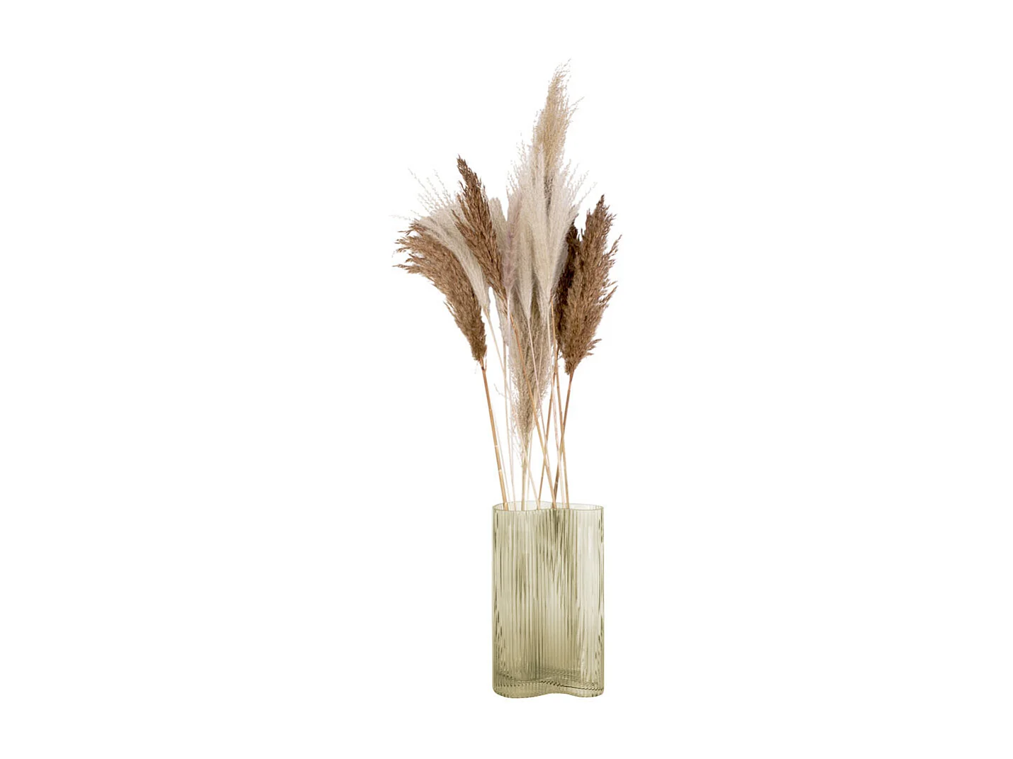 Vase Allure Wave Large - Vert mousse