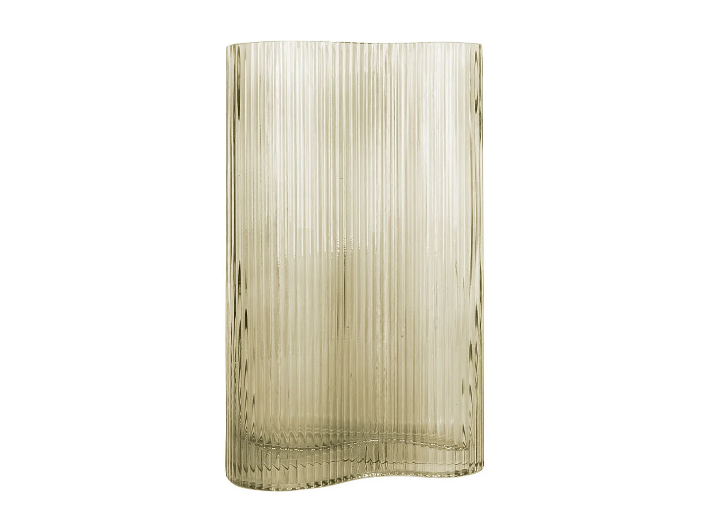 Vase Allure Wave Large - Vert mousse