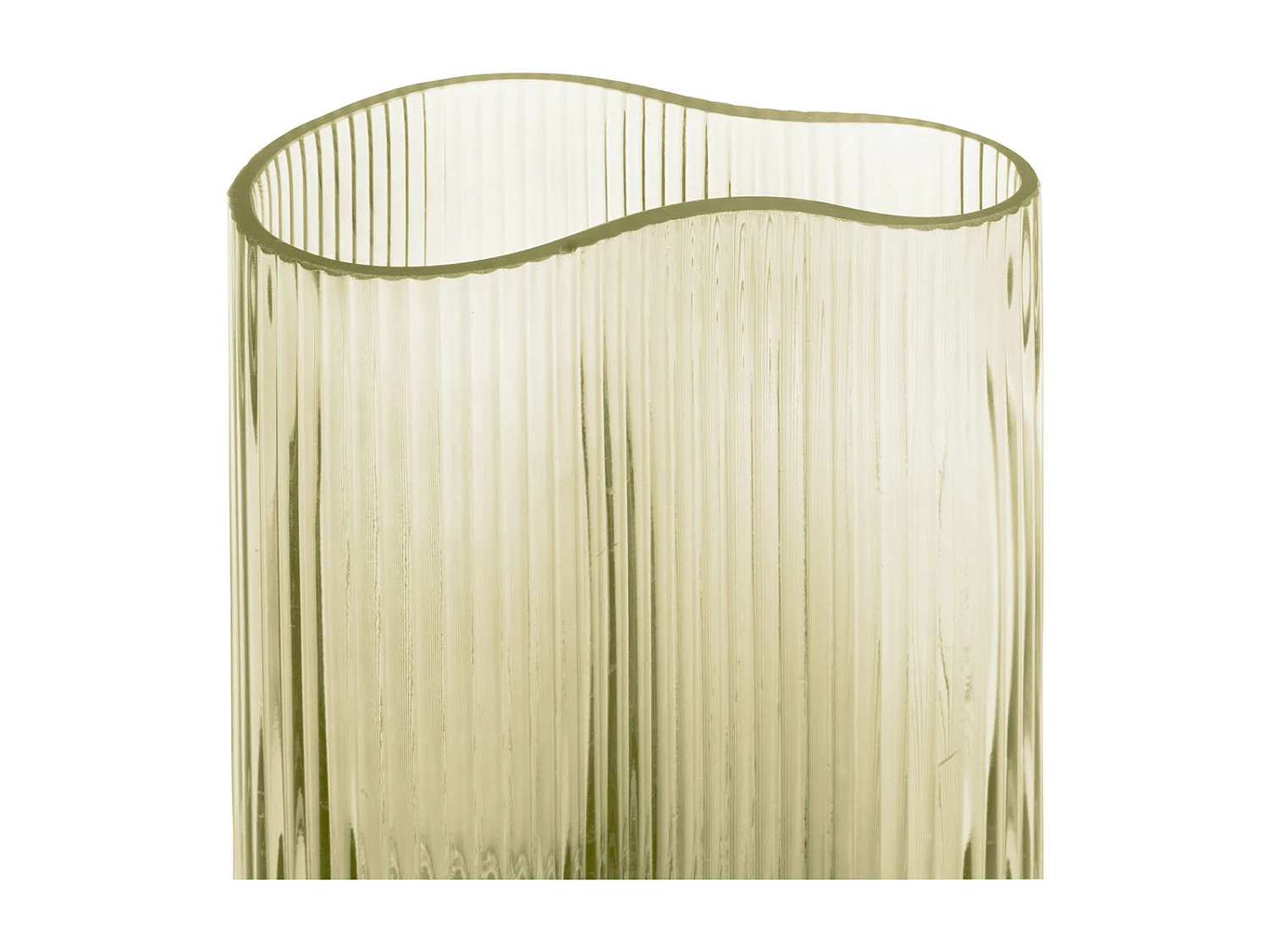 Vase Allure Wave Large - Vert mousse