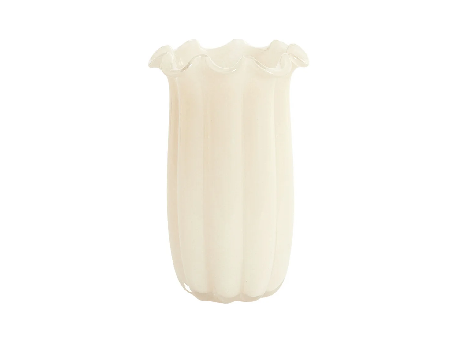Vase SEDONA - Ø16x27cm - Blanc