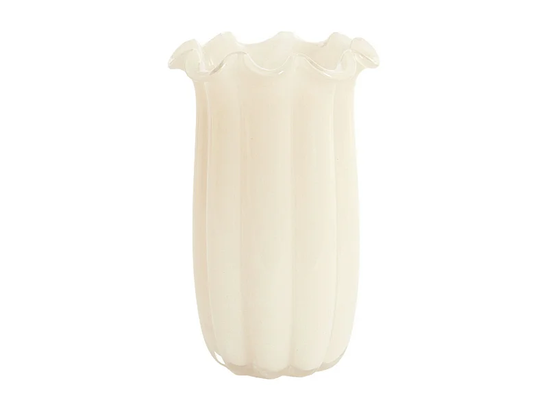 Vase SEDONA - Ø16x27cm - Blanc