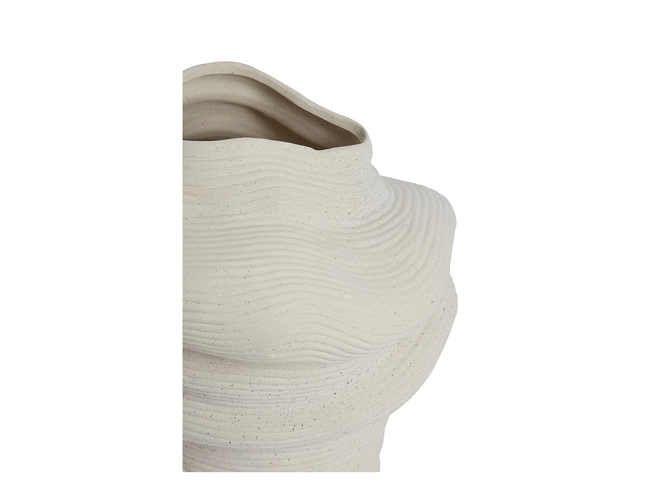 Vase LUZZ - 33,5x32x34cm - Weiß
