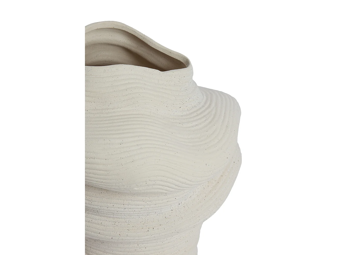 Vase LUZZ - 33,5x32x34cm - Blanc
