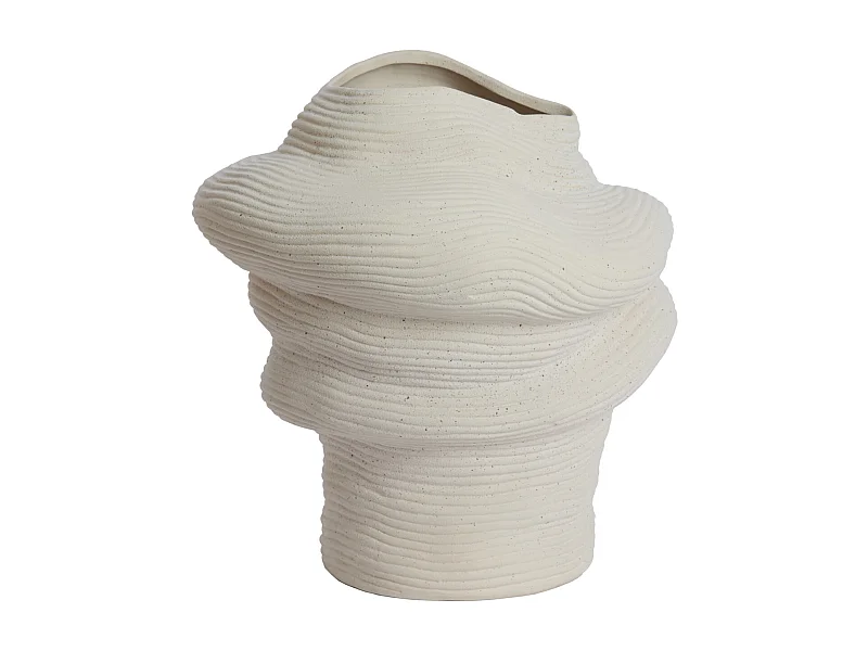 Vase LUZZ - 33,5x32x34cm - Weiß