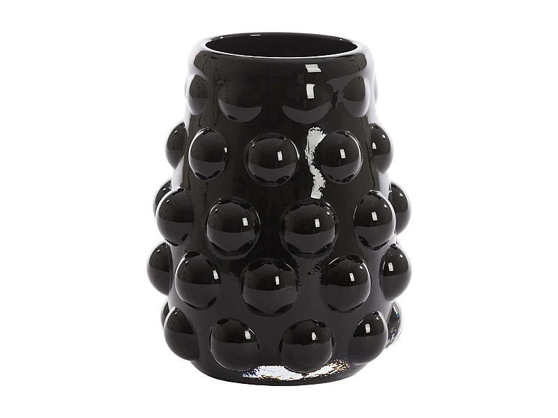 Vase HAROA - Ø15,5x19cm - Noir