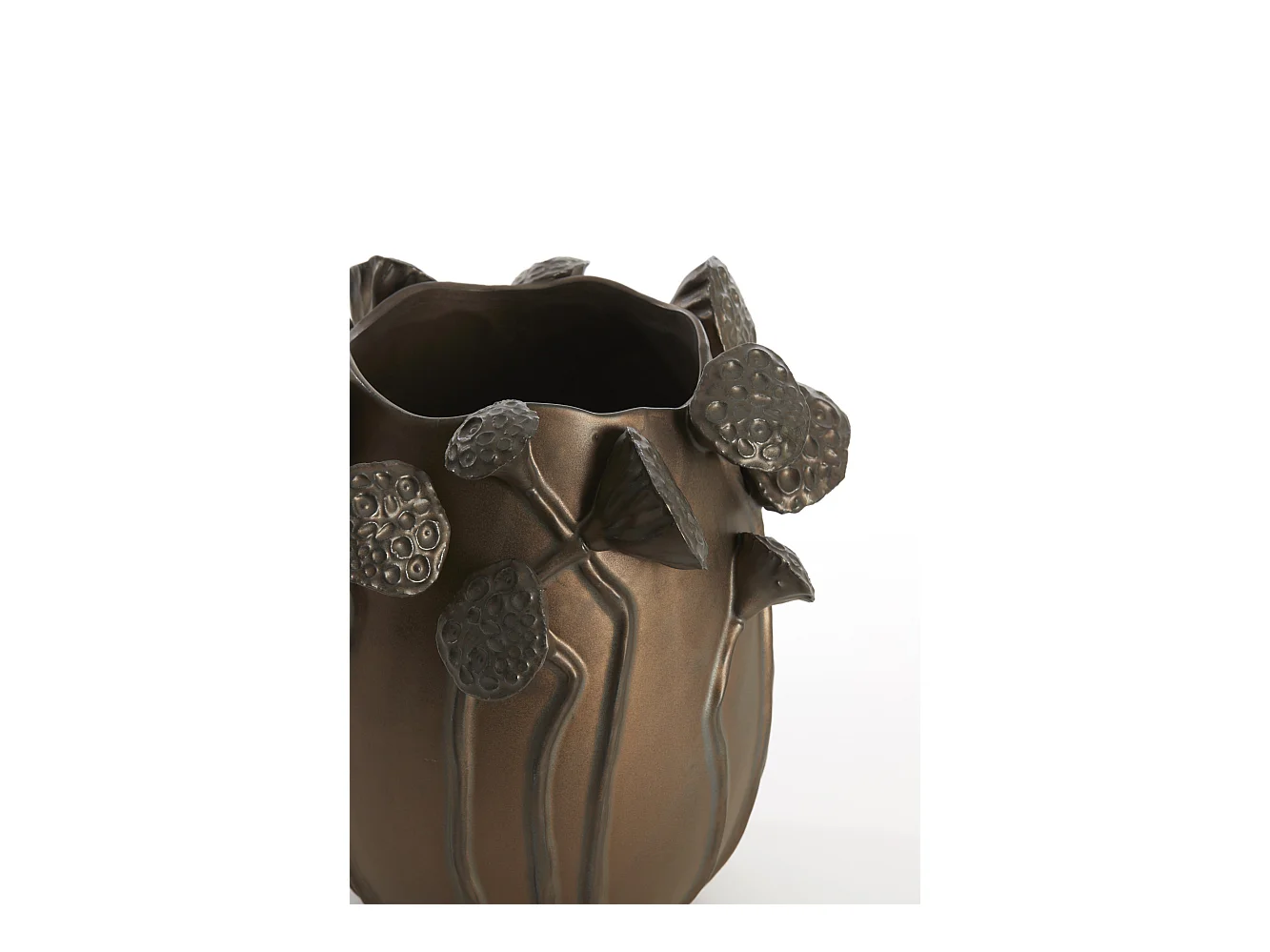 Vase LAVCI - 26,5x25,5x26,5cm - Marron