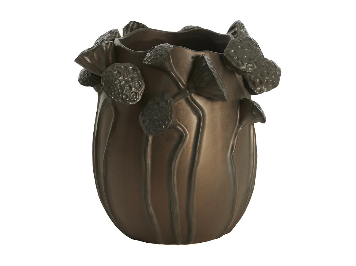 Vase LAVCI - 26,5x25,5x26,5cm - Marron
