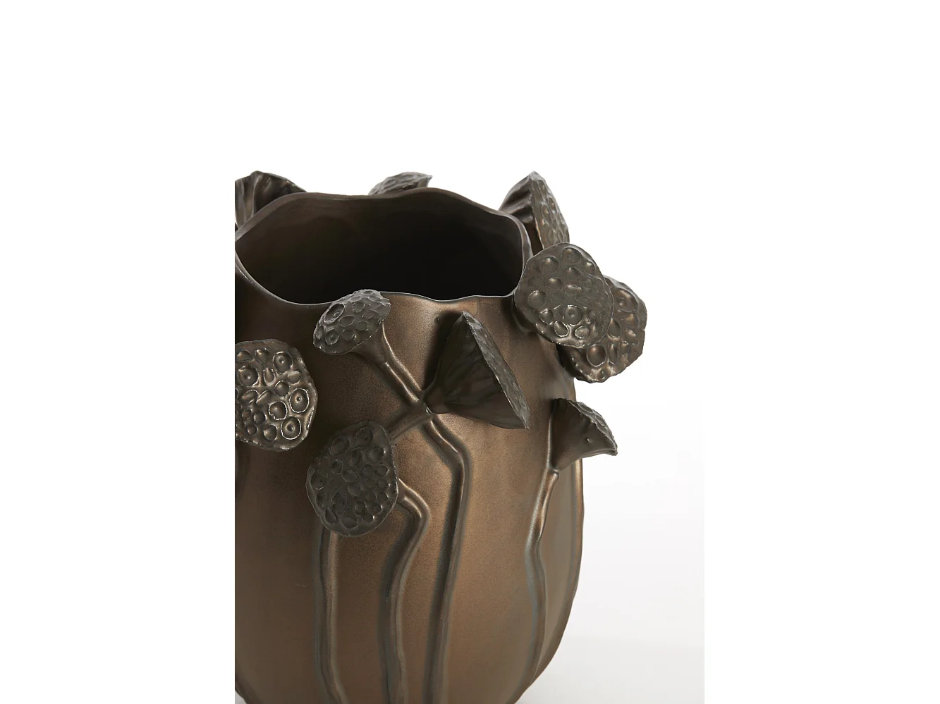 Vase LAVCI - 26,5x25,5x26,5cm - Marron