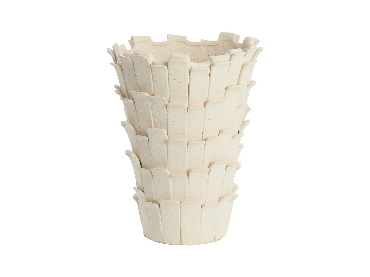Vase BANYA - 27,5x27x35cm - Blanc