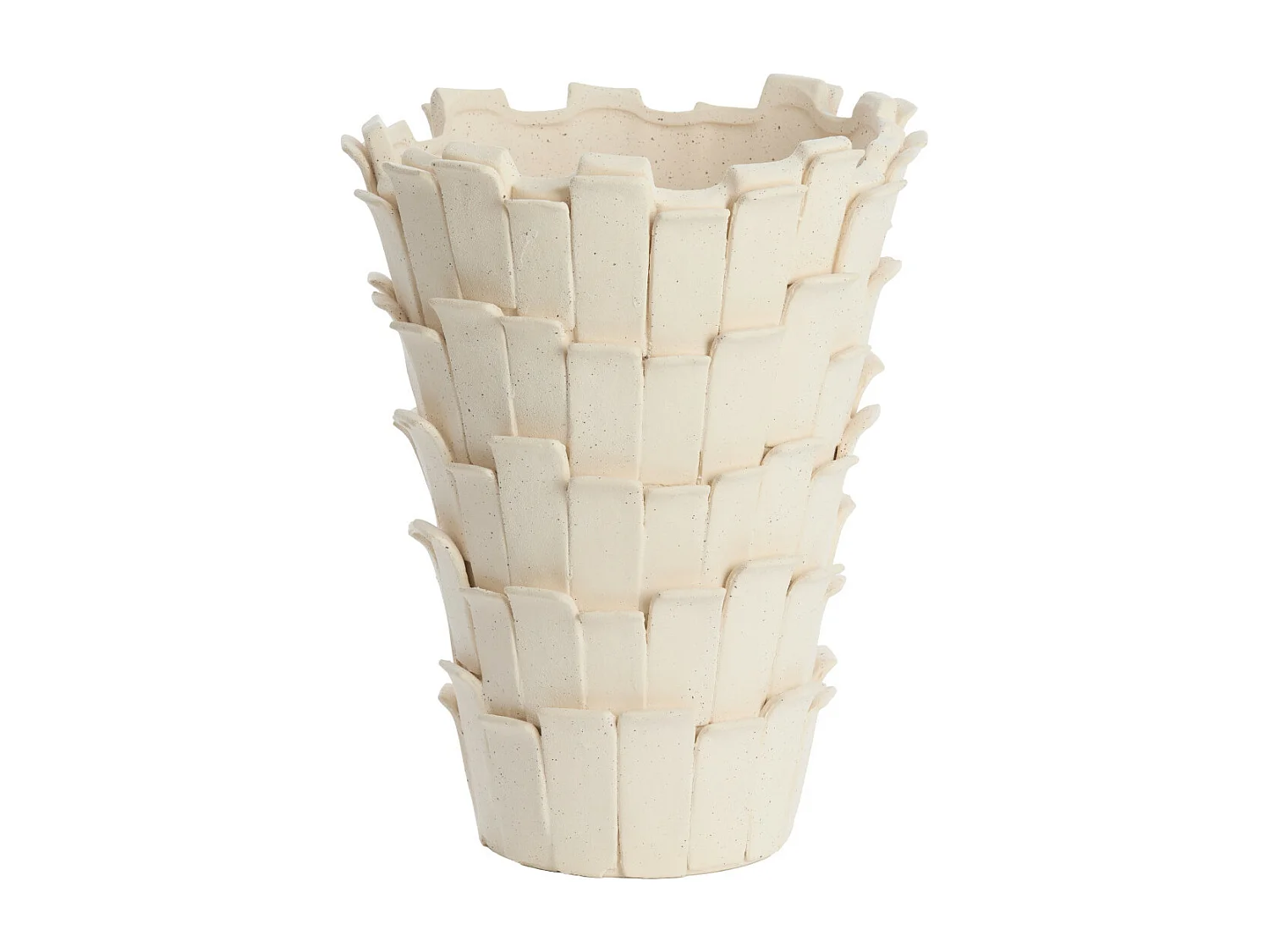 Vase BANYA - 27,5x27x35cm - Blanc