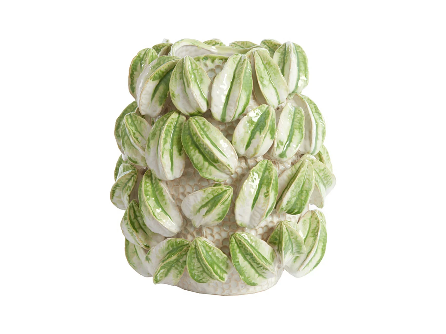 Jarrón CARAMBOLA - 32x31,5x36,5cm - Blanco