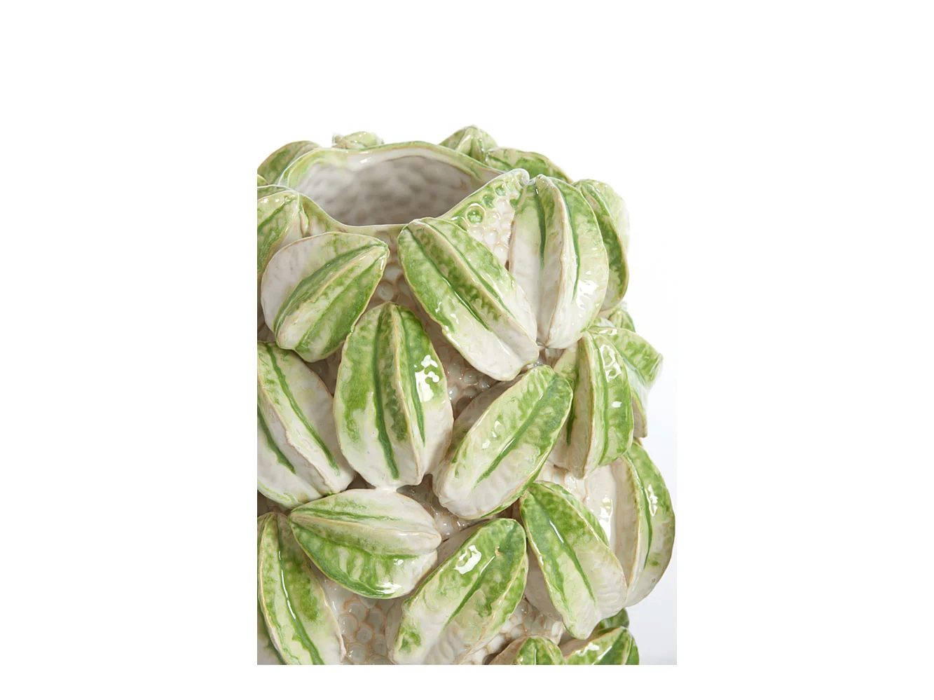 Vase CARAMBOLA - 32x31,5x36,5cm - Blanc