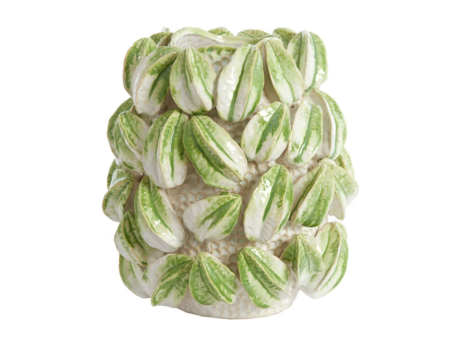 Vase CARAMBOLA - 32x31,5x36,5cm - Blanc