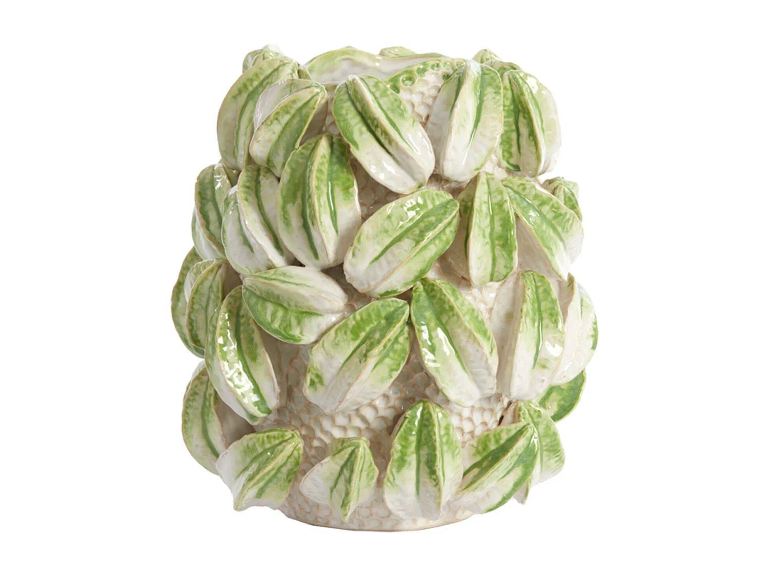 Vase CARAMBOLA - 32x31,5x36,5cm - Blanc