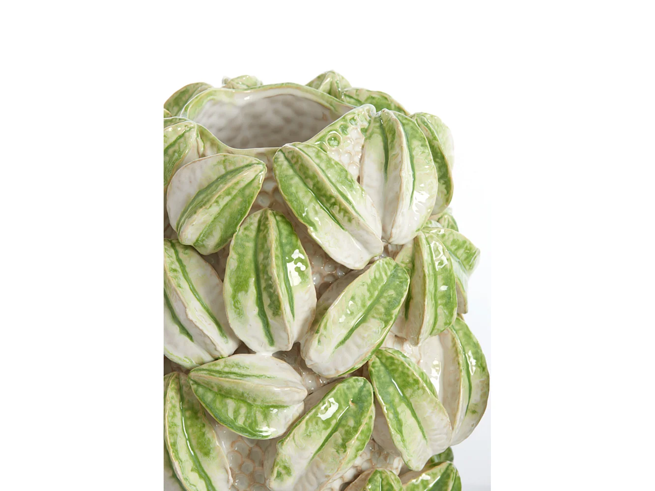 Vase CARAMBOLA - 32x31,5x36,5cm - Blanc