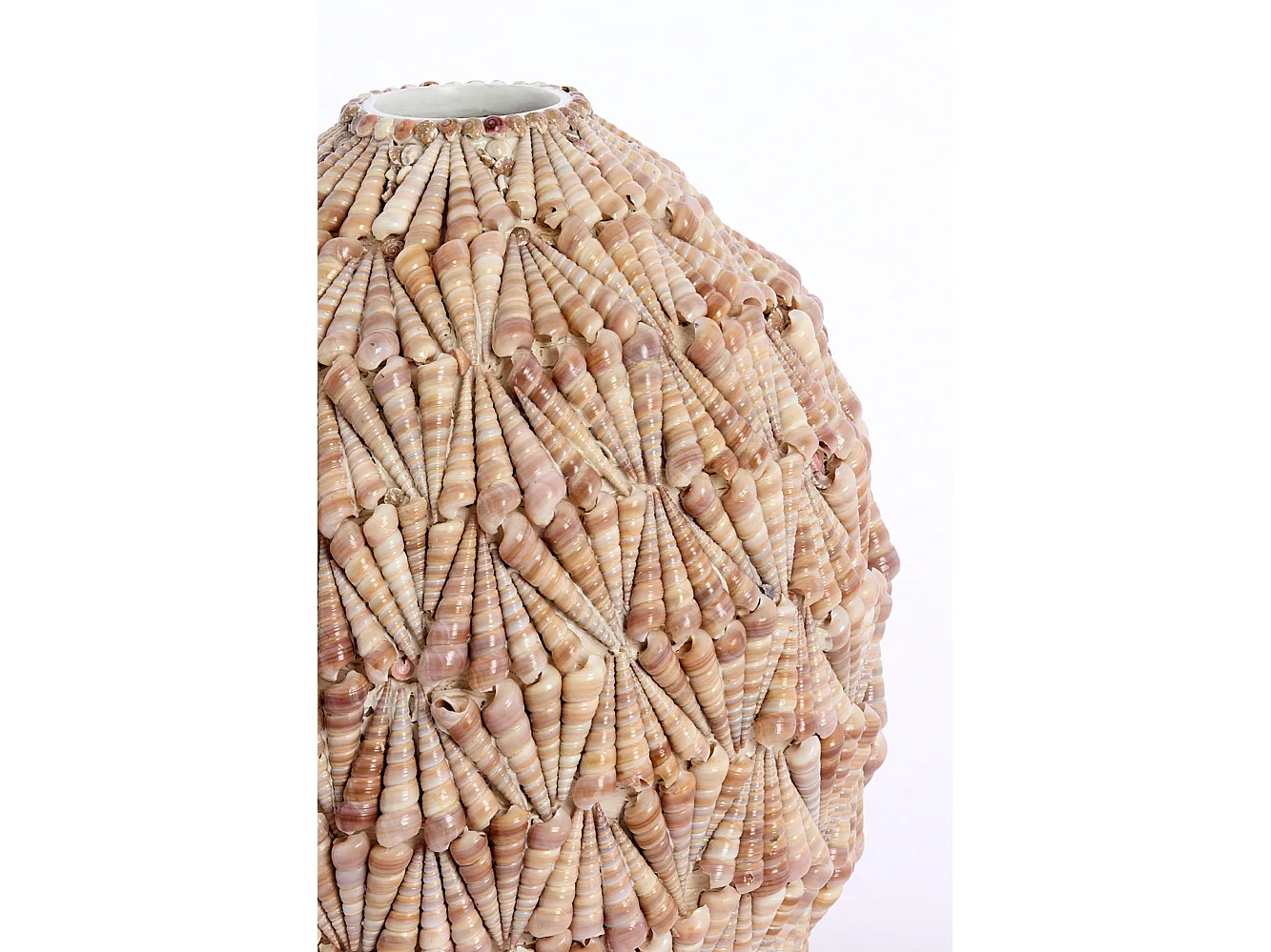 Vase SHELL - Ø25,5x28cm - Marron