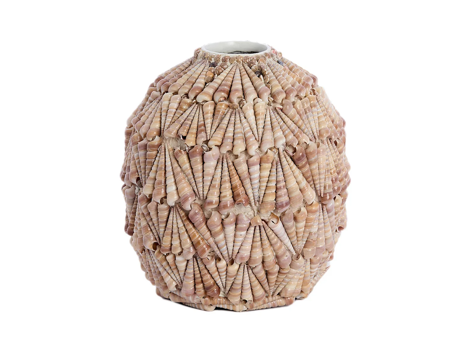 Vase SHELL - Ø25,5x28cm - Marron