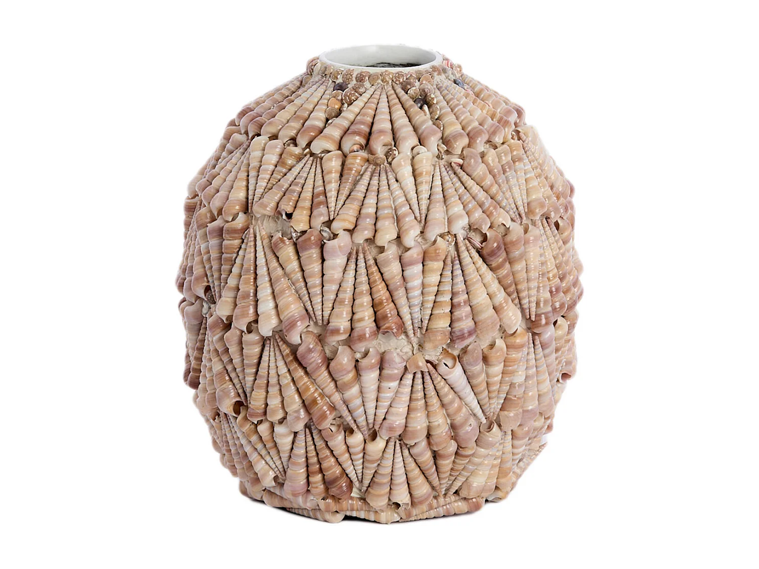 Vase SHELL - Ø25,5x28cm - Marron