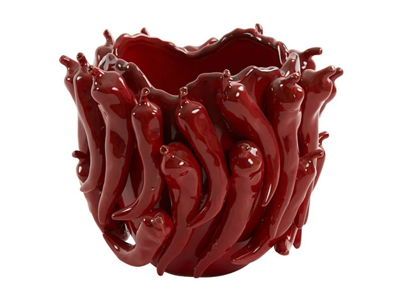 Vase PEPPER - 25,5x24,5x20,5cm - Rouge