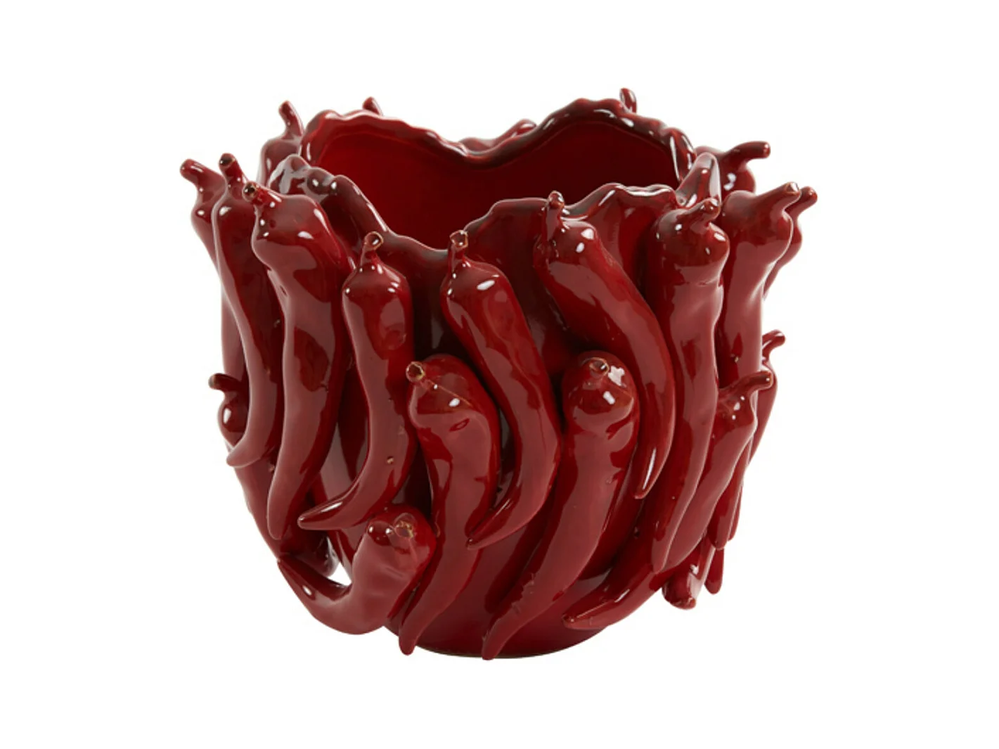 Vase PEPPER - 25,5x24,5x20,5cm - Rouge