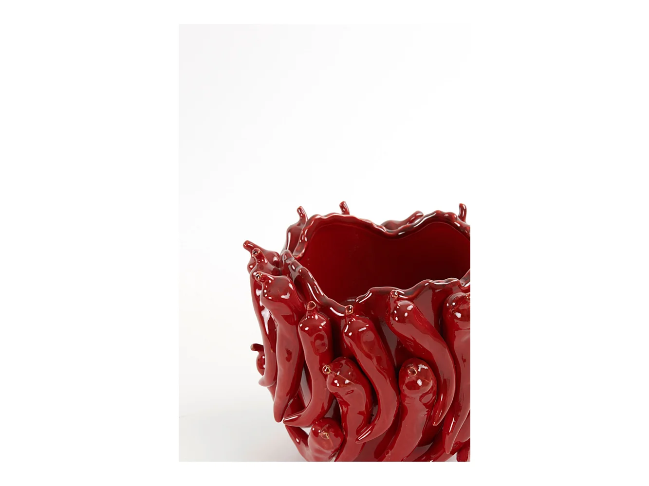 Vase PEPPER - 25,5x24,5x20,5cm - Rouge