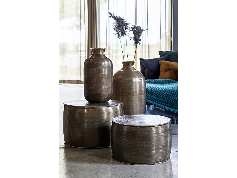 Vase PERROY - Ø39x78cm - Bronze