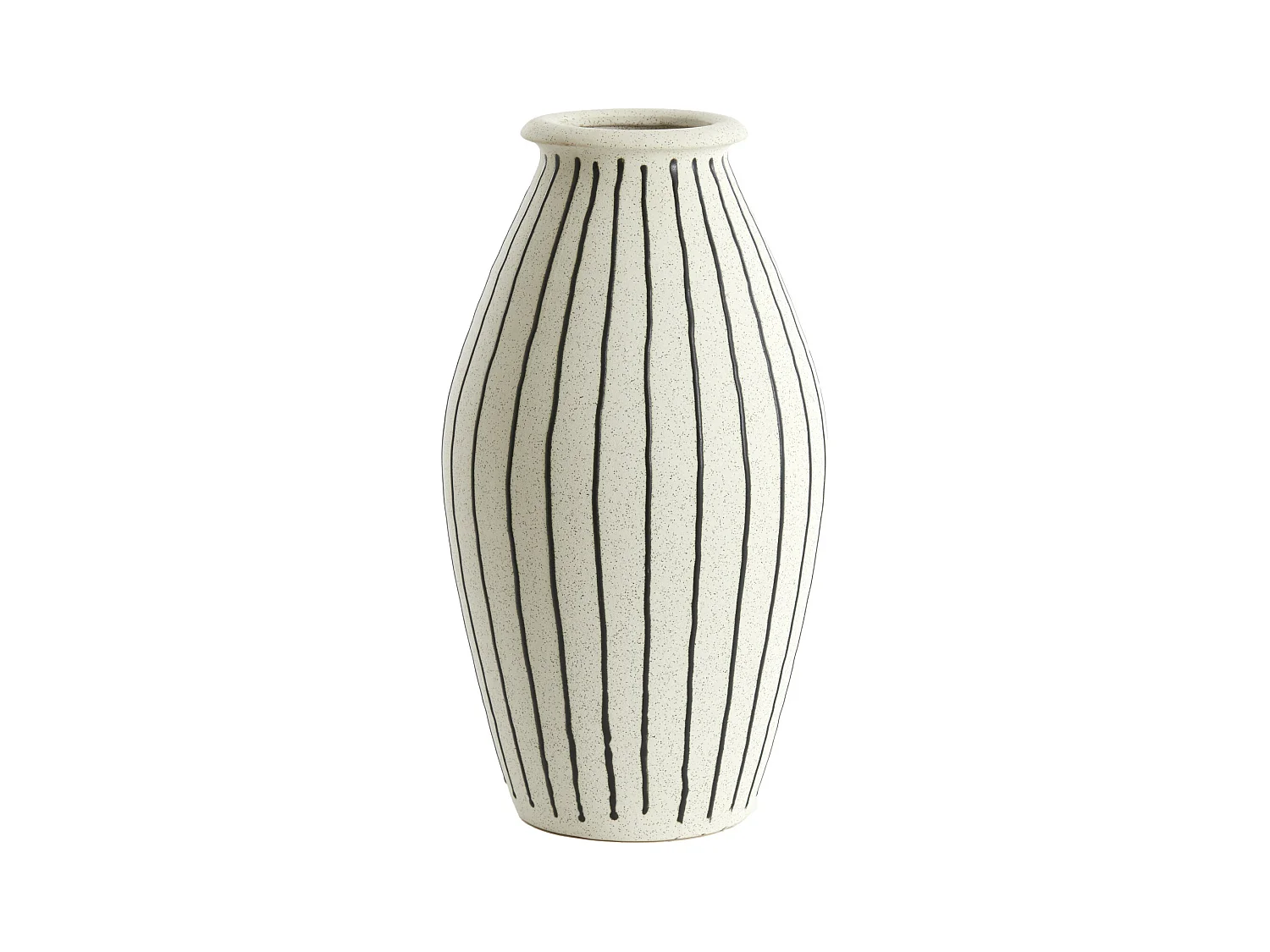 Vase DIPHU - Ø23,5x43cm - Blanc