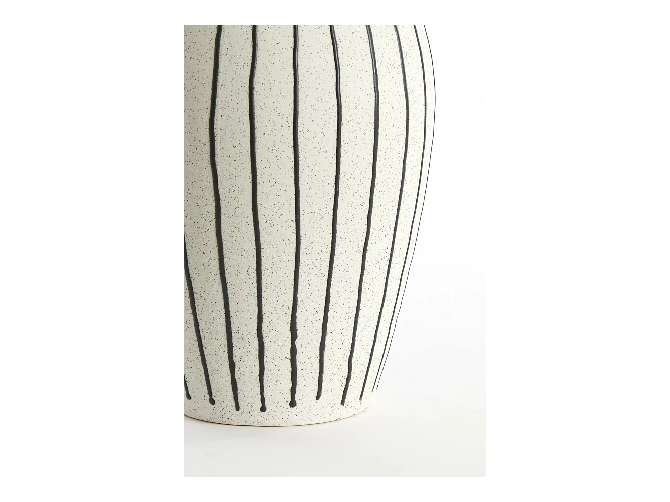 Vase DIPHU - Ø23,5x43cm - Weiß